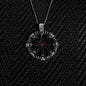 925 Sterling Silver Compass Men Necklace