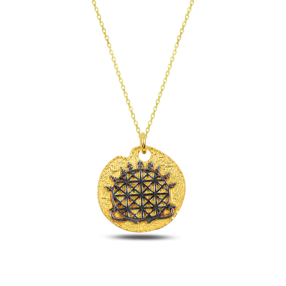 925 Sterling Silver Hittite Sun Necklace