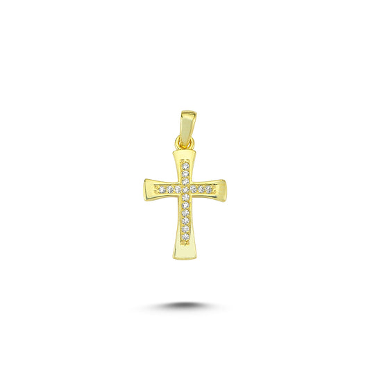 14K Gold Christ Charm Necklace