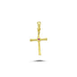 14K Gold Cross Charm Necklace