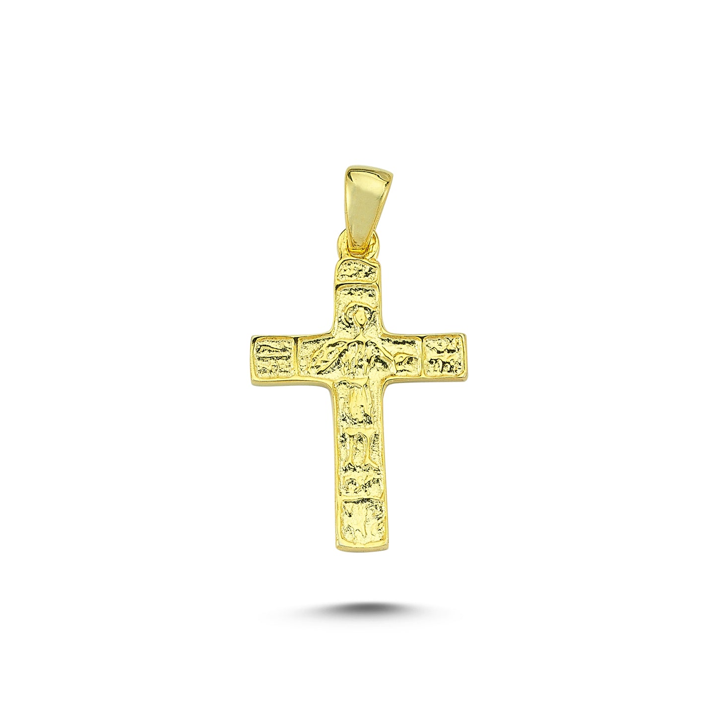 14K Gold Cross Charm Necklace