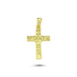 14K Gold Cross Charm Necklace