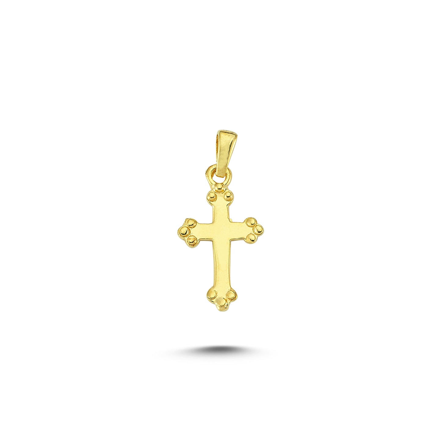 14K Gold Christ Charm Necklace