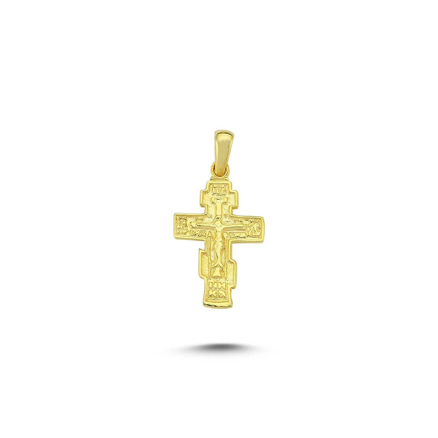 14K Gold Jesus Christ Charm Necklace