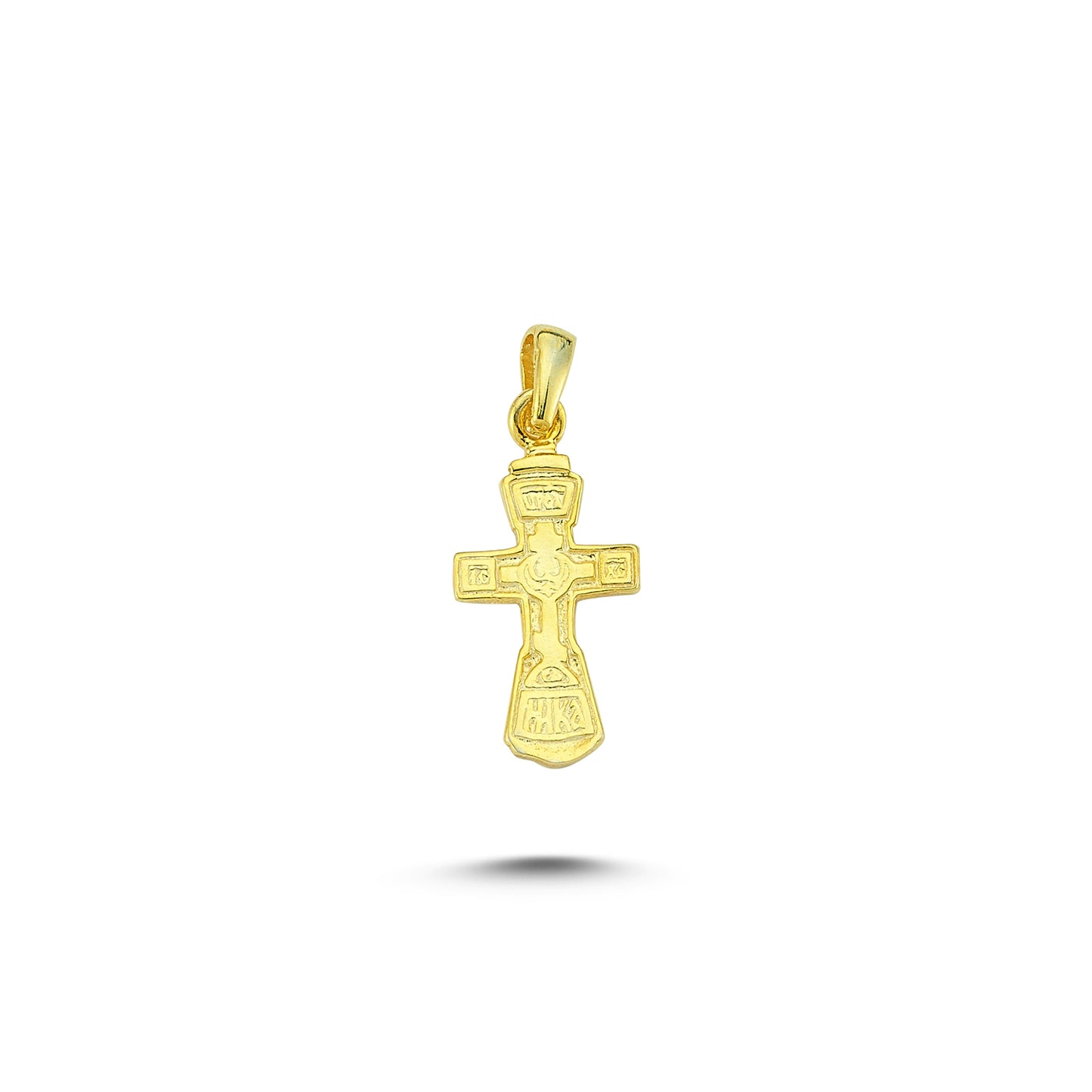 14K Gold Cross Charm Necklace