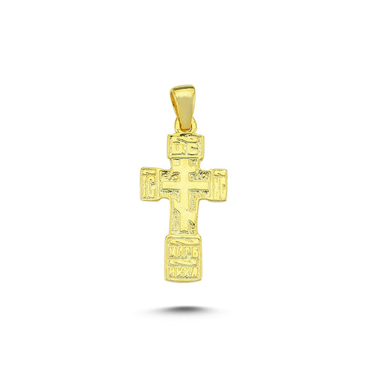 14K Gold Cross Charm Necklace