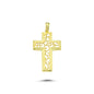 14K Gold Filigree Crucifix Cross Pendant