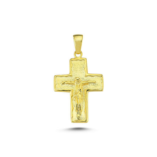 14K Gold Jesus Christ Charm Necklace