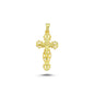 14K Gold Jesus Christ Charm Necklace