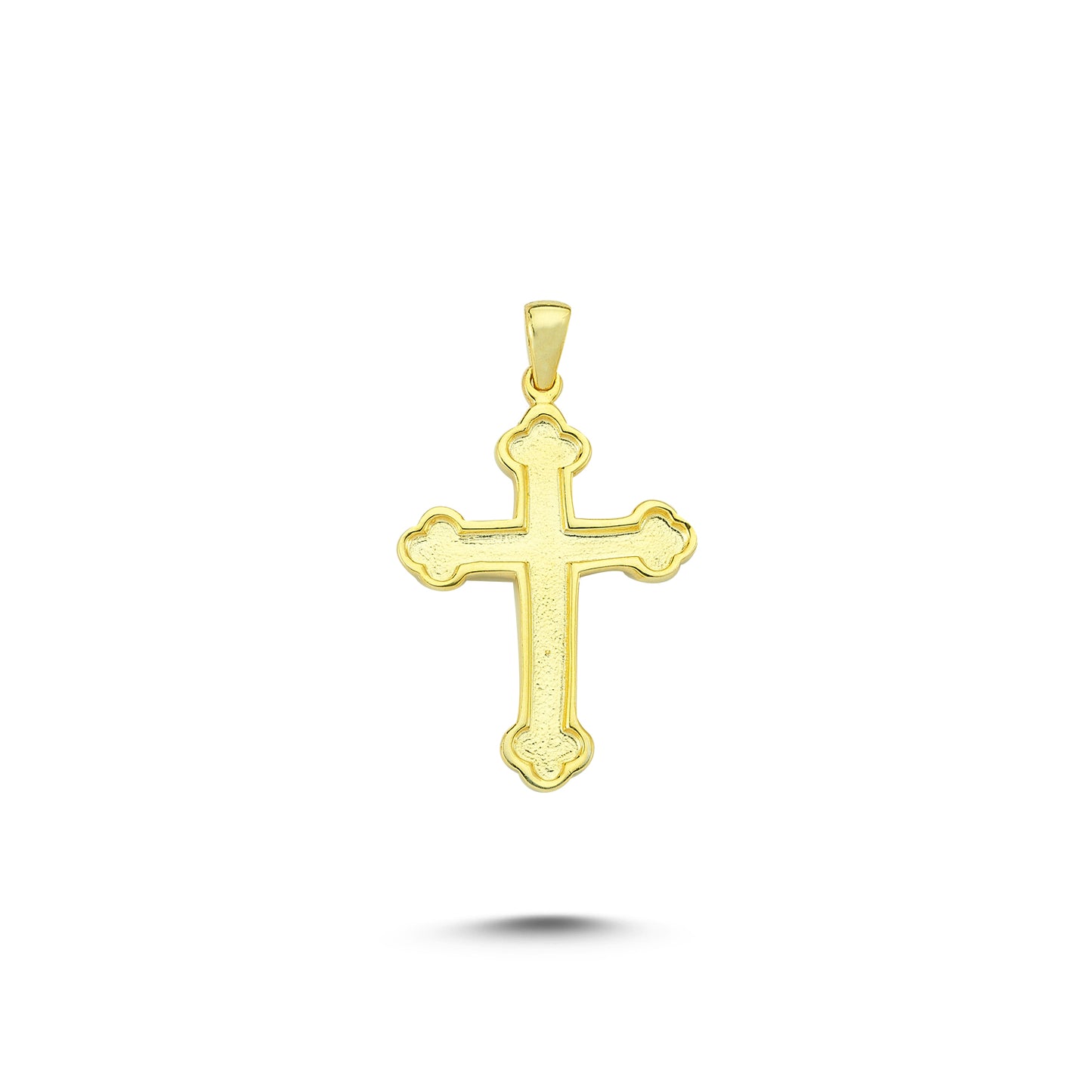 14K Gold Cross Charm Necklace