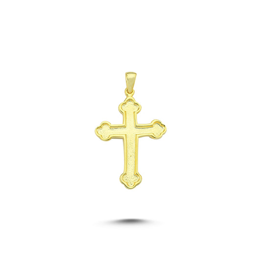 14K Gold Cross Charm Necklace