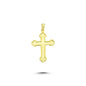 14K Gold Cross Charm Necklace