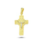 14K Gold Crucifix Charm Necklace