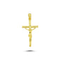 14K Gold Jesus Christ Charm Necklace