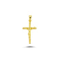 14K Gold Jesus Christ Charm Necklace