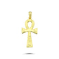 14K Gold Golden Life Cross Charm Necklace