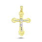 14K Gold Crucifix Charm Necklace