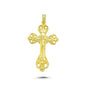 14K Gold Crucifix Charm Necklace