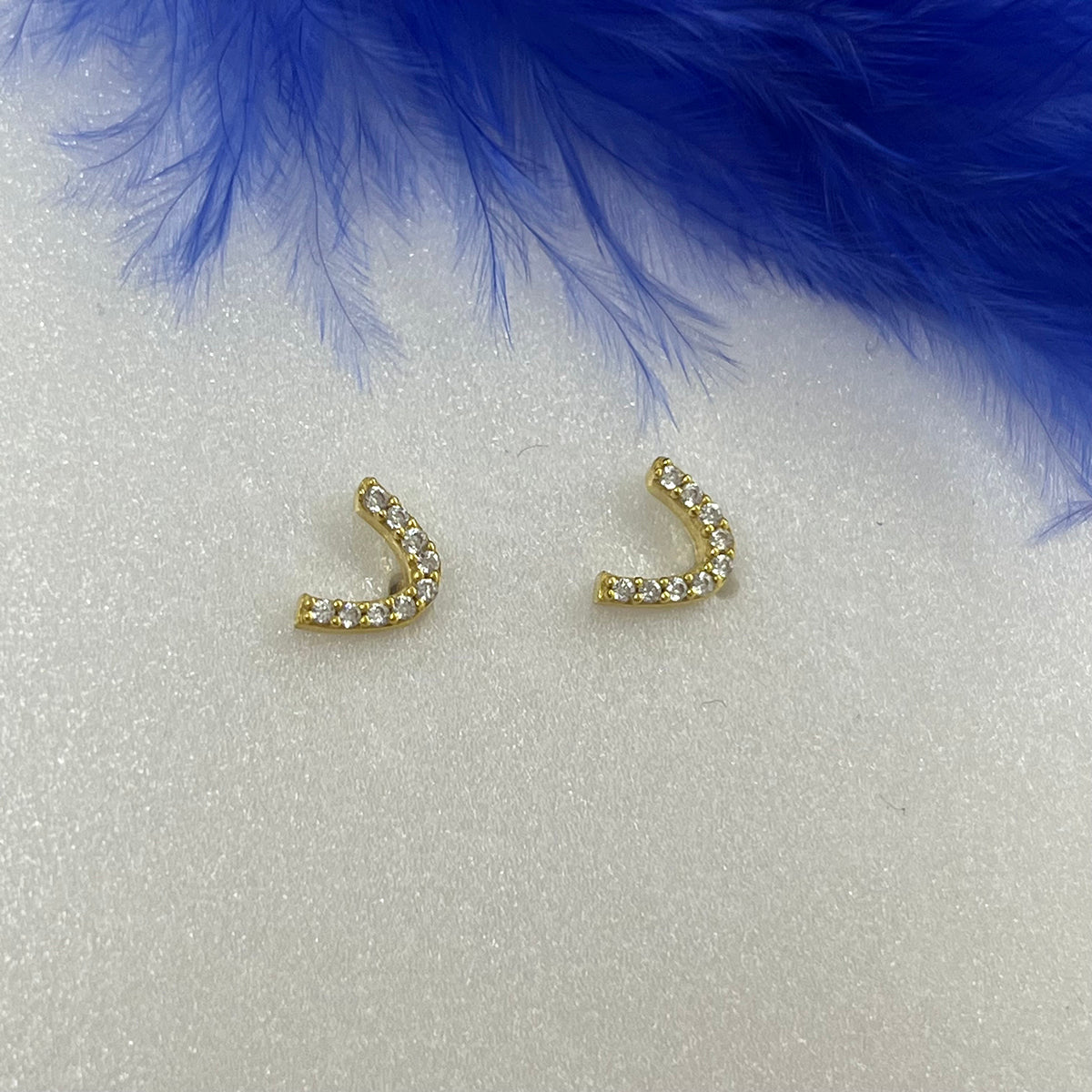 925 Sterling Silver Custom Arabic Letter Earring