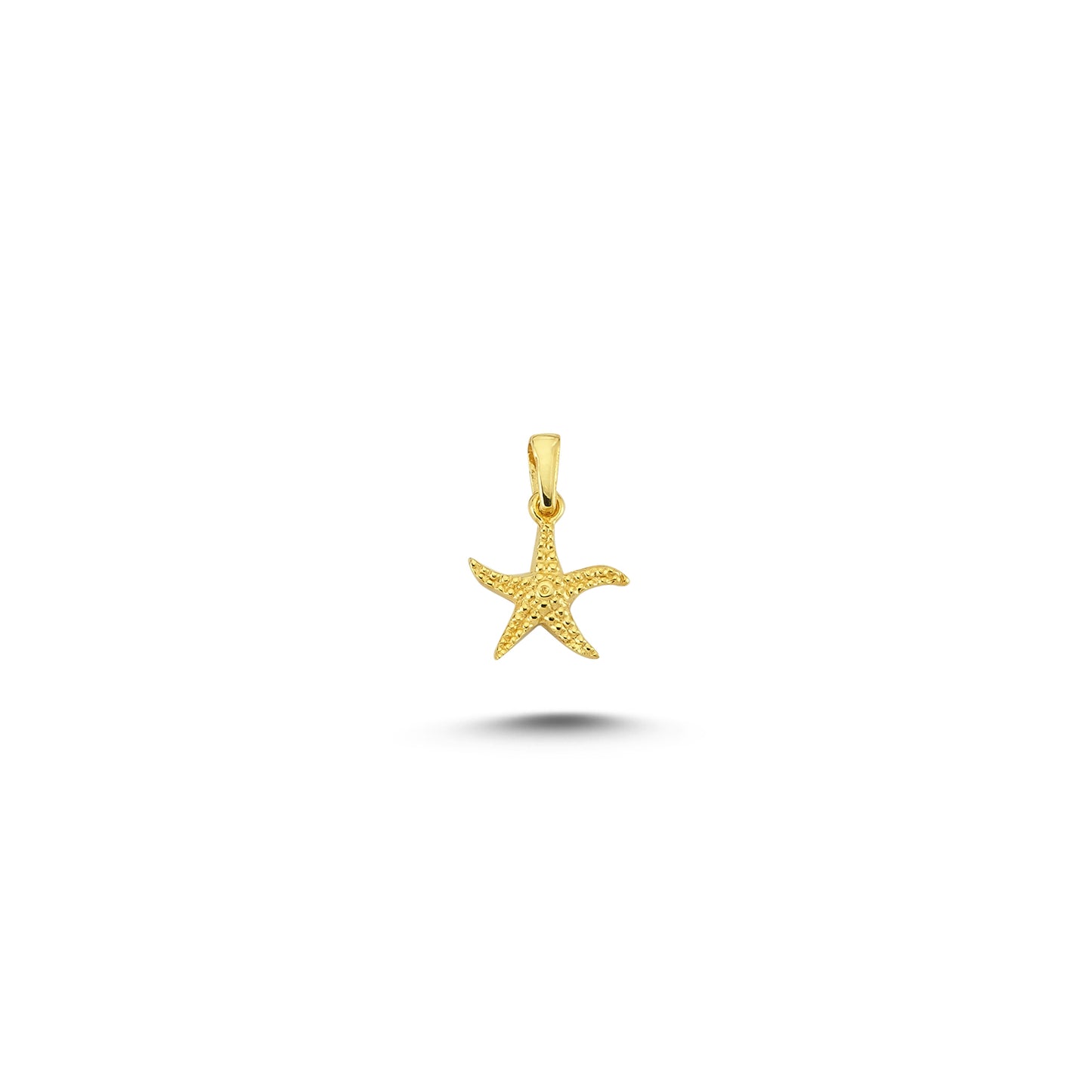 14K Gold Starfish Animal Charm Necklace