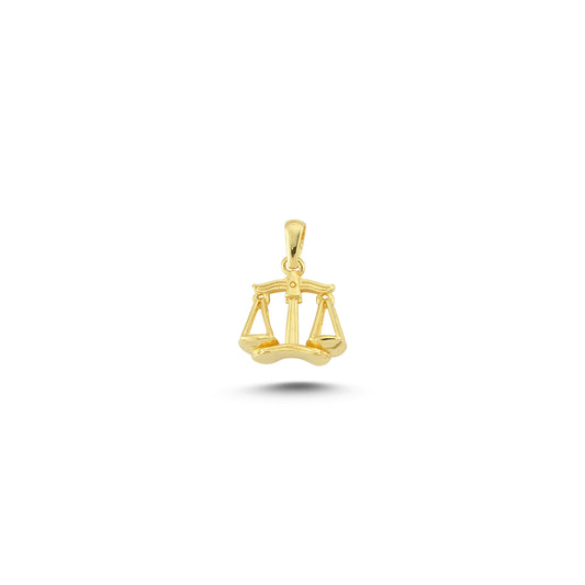 14K Gold Libra Charm Necklace