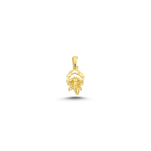 14K Gold Scorpio Charm Necklace