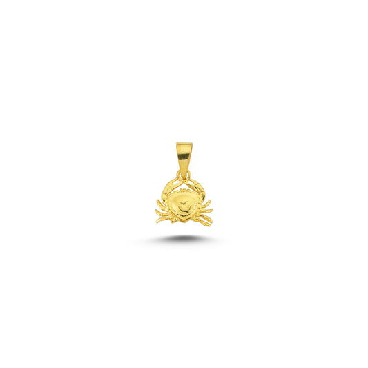 14K Gold Cancer Charm Necklace