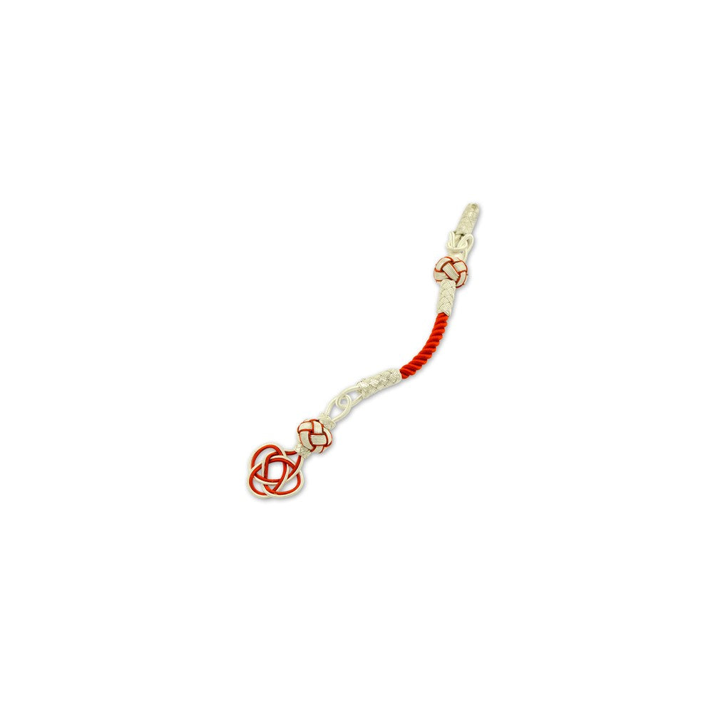 999 Silver Red Rope White Red Handmade Model Rosary Tassel