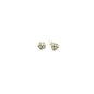 999 Sterling Silver Black White Stud Bead Earring