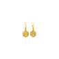 999 Sterling Silver Gold Hand Knit Earring