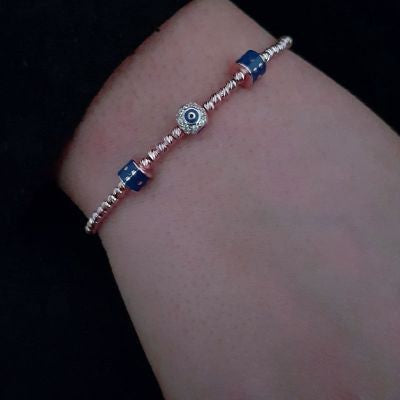 Gold Plated 925K Silver Tennis Cz Diamond Bracelet