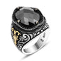 925 Silver Big Onyx Stone Ring For Men