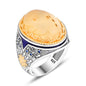 925 Silver Agate Ring For Men