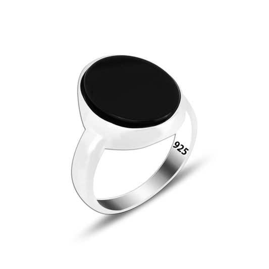 925 Silver Black Onyx Ring For Men