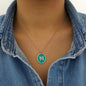 Rose Gold P. 925K Sterling Silver Initial Letter M Necklace