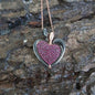 Rose Gold Plated 925K Silver Love Heart Necklace