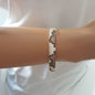 Rose Gold Plated 925K Silver Bangle Bracelet