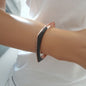 Rose Gold Plated 925K Silver Bangle Bracelet