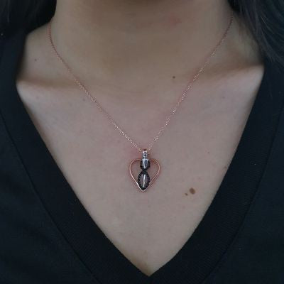 Rose Gold Plated 925K Silver Love Infinty Personalized Necklace