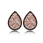 Rose Gold Plated 925K Sterling Silver Baguette Earring Baguette Earring Fashion Designer Earring Drop Earring