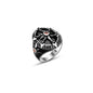 925 Silver Black Zircon Stone Polar Star Ring For Men