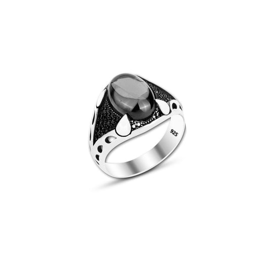 925 Silver Black Onyx Ring For Men