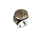 925 Silver Solomon Seal Sword Ring For Men