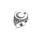 925 Silver Moon and Star Ring For Men