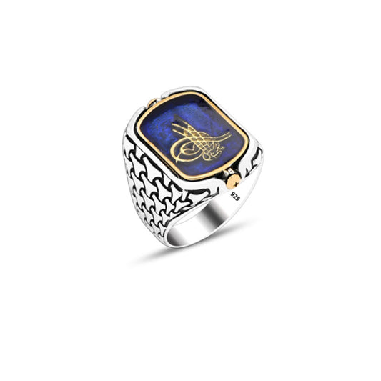 925 Silver Ottoman Tugra Ring For Men