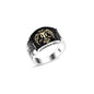 925 Silver Double Headed Eagle Ring For Men