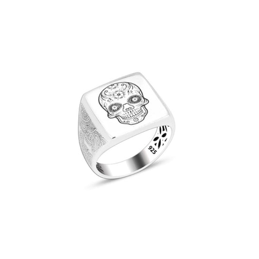 925 Silver Skull Ring For Men