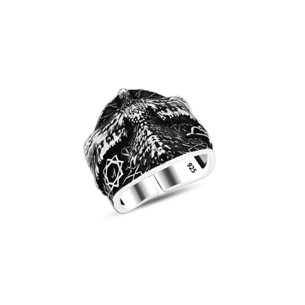 925 Silver Eagle Ring For Men