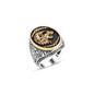 925 Silver Wolf Head Ring For Men