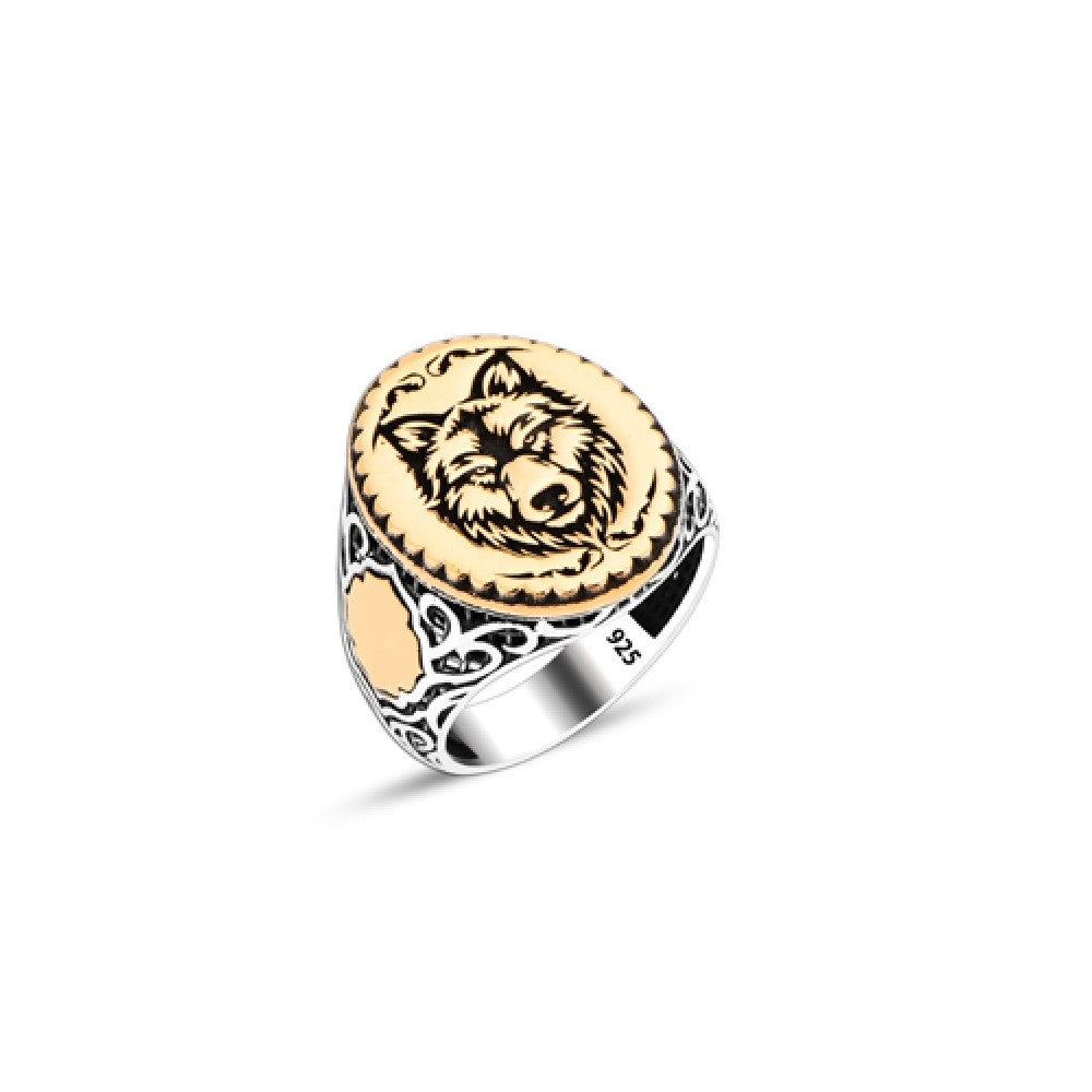 925 Silver Lion Head Ring For Men